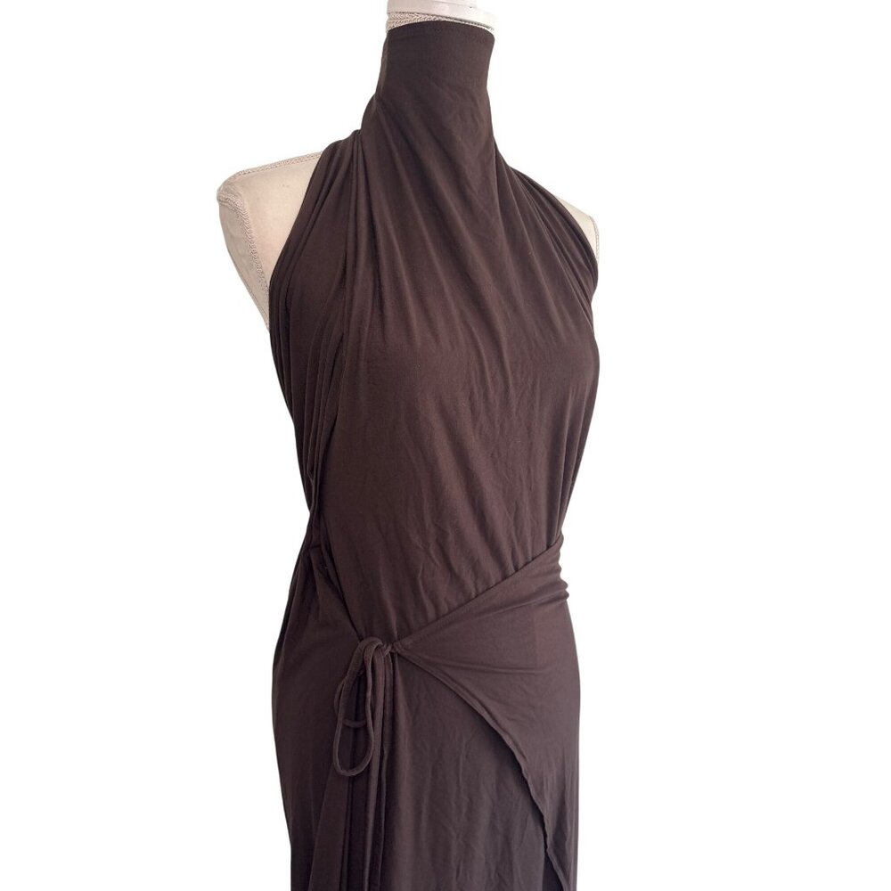 Diana Milkanova Studio Gaia Dress in Chocolate Brown One Size New Womens Maxi - Picture 7 of 16